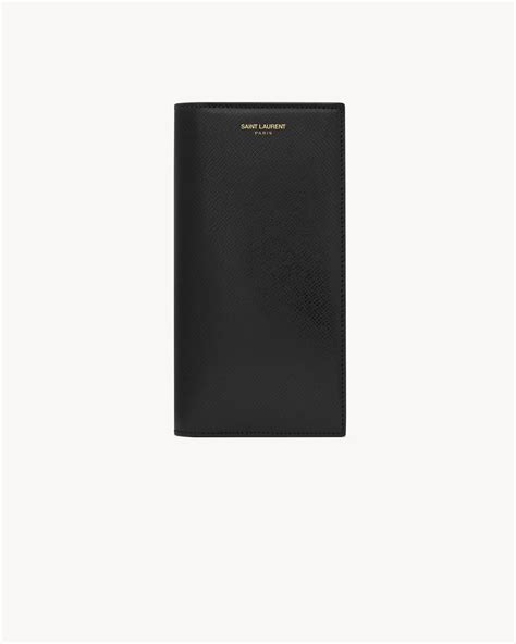 ysl coated bark leather|Saint Laurent Paris continental wallet in coated bark leather.